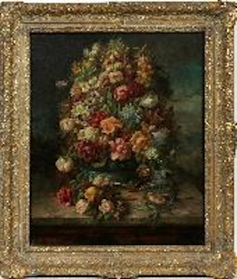 Still life flowers by Hans Zatzka