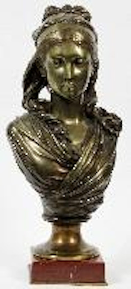 Bust of a female by Albert-Ernest Carrier-Belleuse