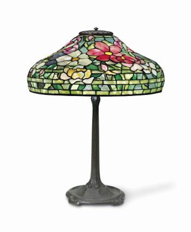 A Peony Table Lamp by Tiffany Studios