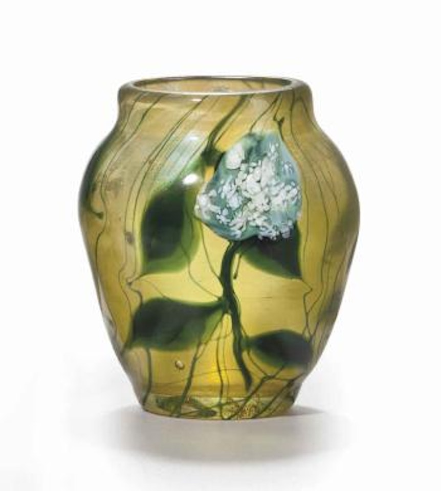 A Paperweight Cabinet Vase by Tiffany Studios