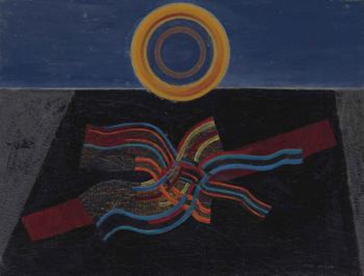 Le soleil noir or Tremblement de terre by Max Ernst