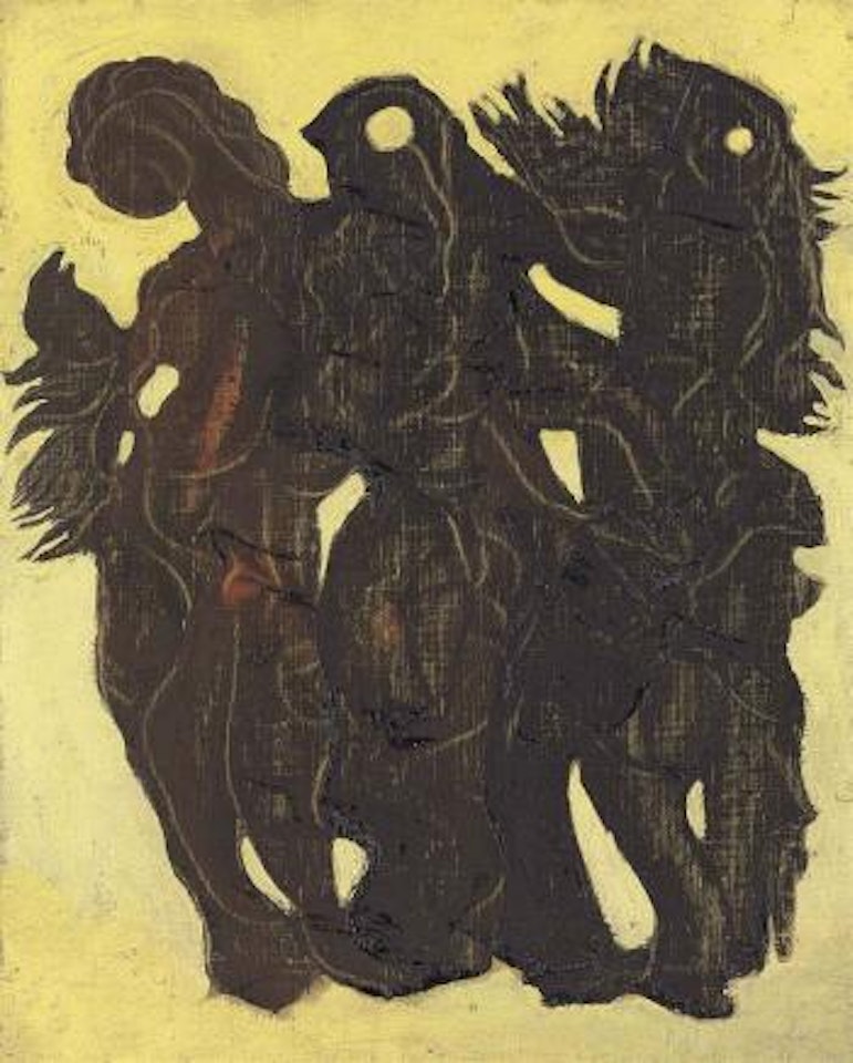 Trois jeunes filles en de belles poses by Max Ernst