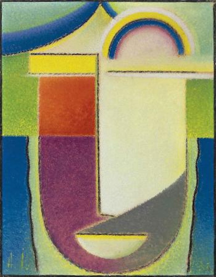 Abstrakter Kopf: Ostern by Alexej von Jawlensky