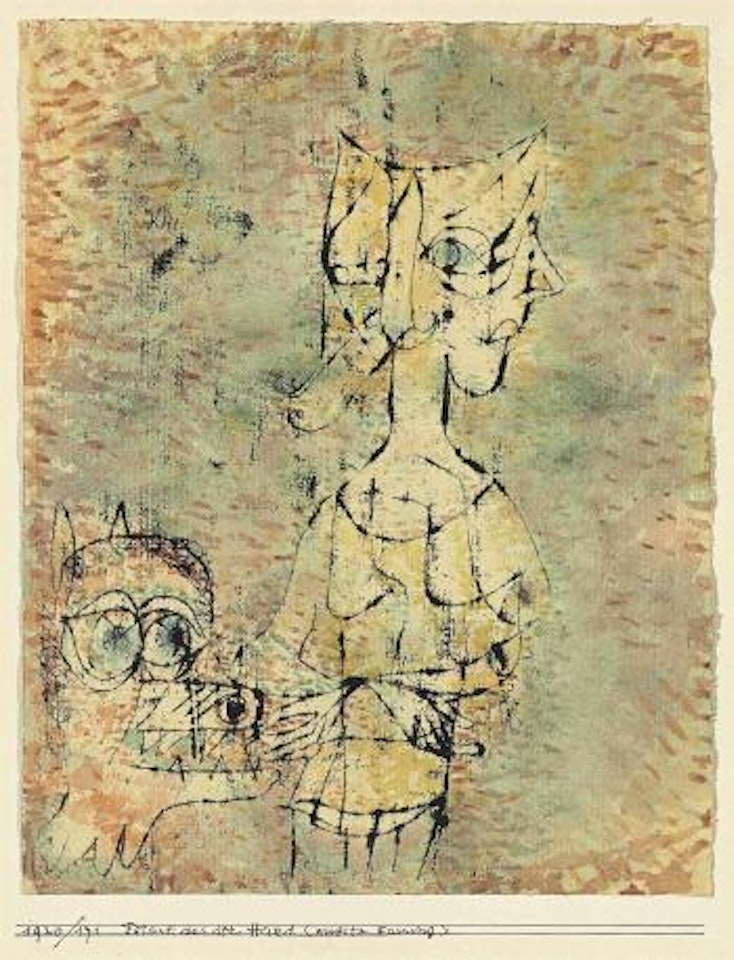 Frisst aus der Hand "Zweite Fassung" (Eats out of the Hand "Second Version") by Paul Klee