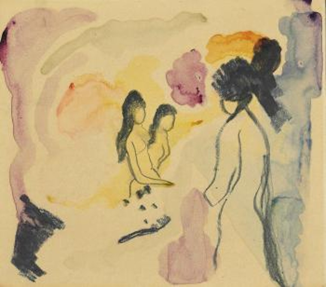 Mädchen am Wasser I by August Macke