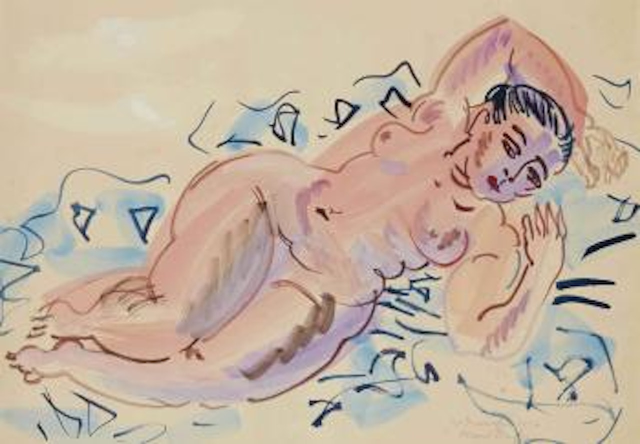 Nu Couché by Raoul Dufy