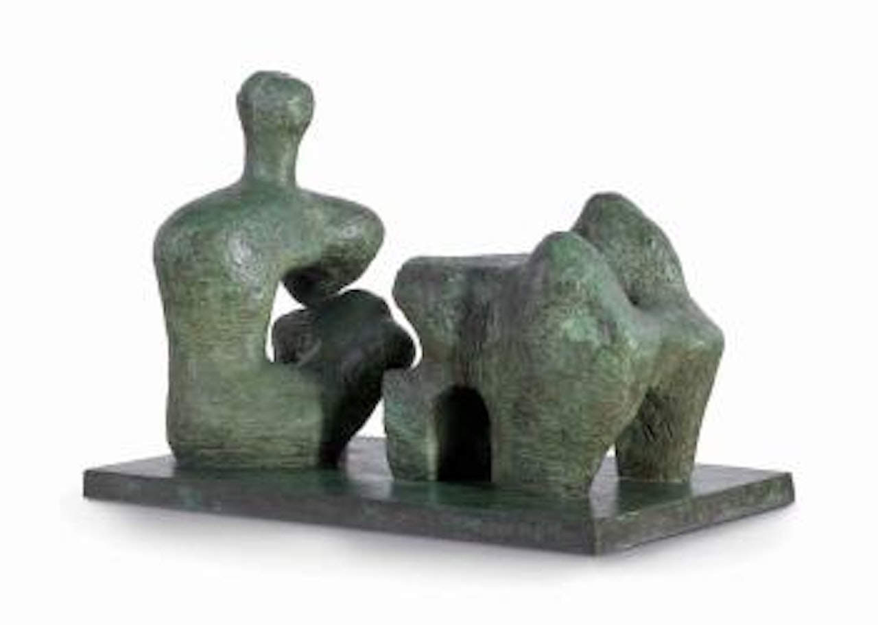 Two piece reclining figure no. 4 by Henry Moore