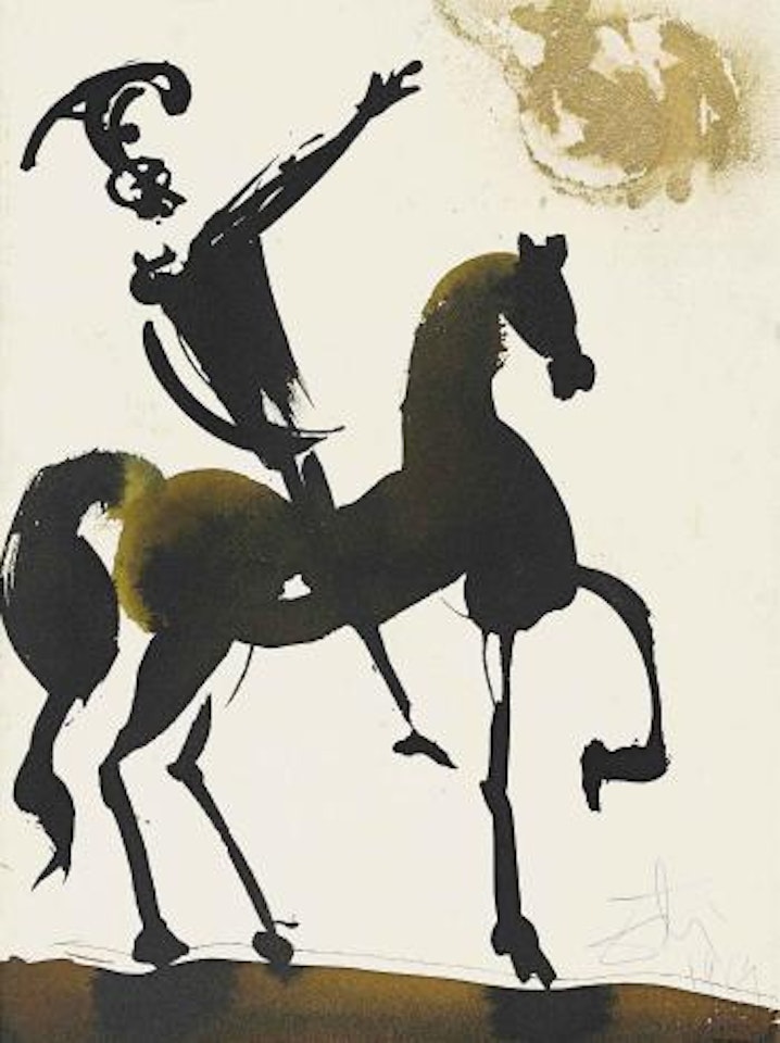 Josué, brave au combat (Joshua 10) by Salvador Dali