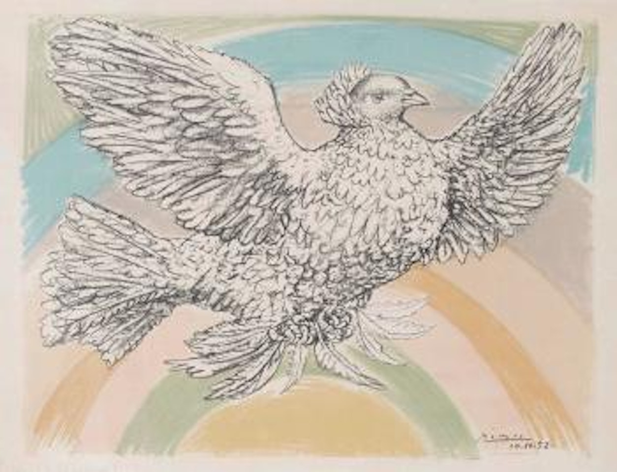 Colombe volant by Pablo Picasso