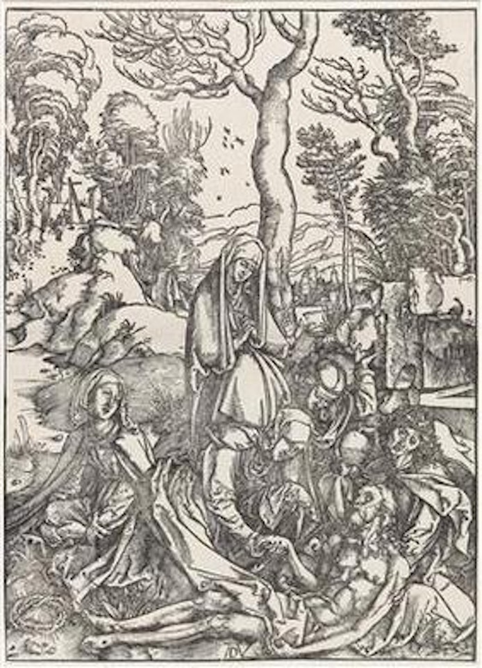 The Lamentation, from the Large Woodcut Passion by Albrecht Dürer