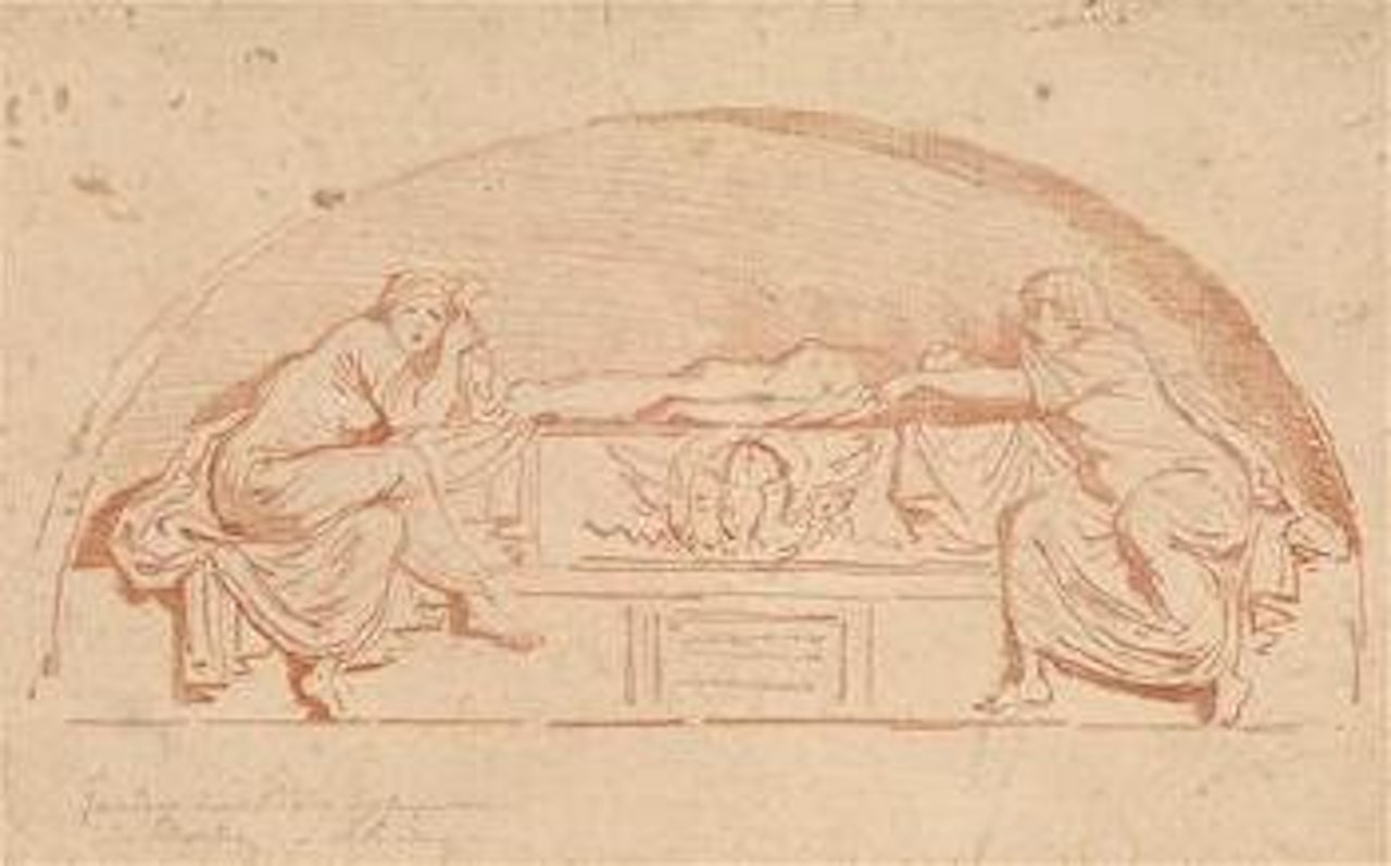 A tomb in the crypt of Parma cathedral by Jean-Honoré Fragonard