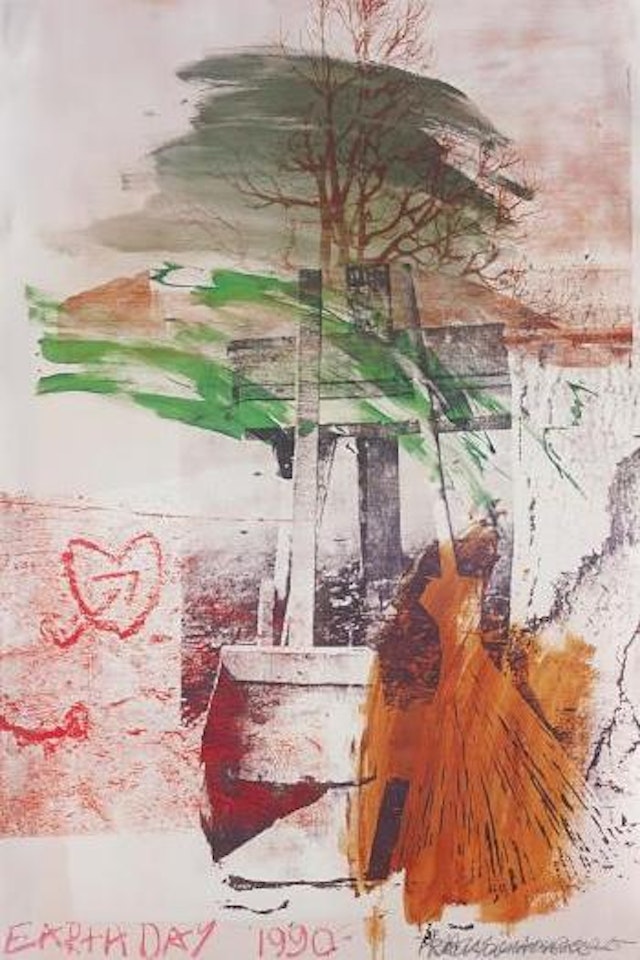 Earth day poster by Robert Rauschenberg