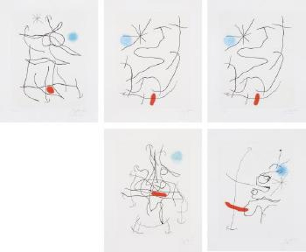 Sonatine: plates I-IV by Joan Miró