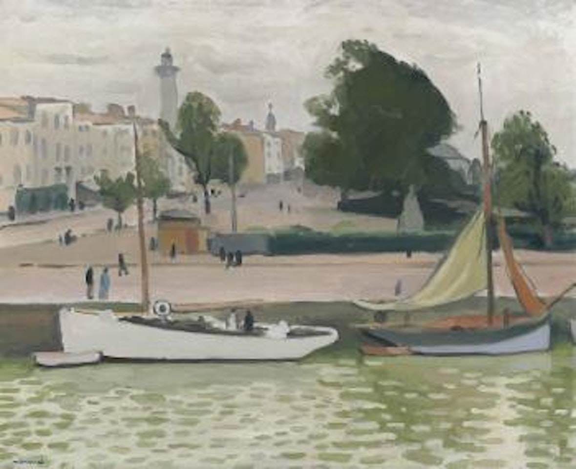Le yacht blanc, La Rochelle by Albert Marquet