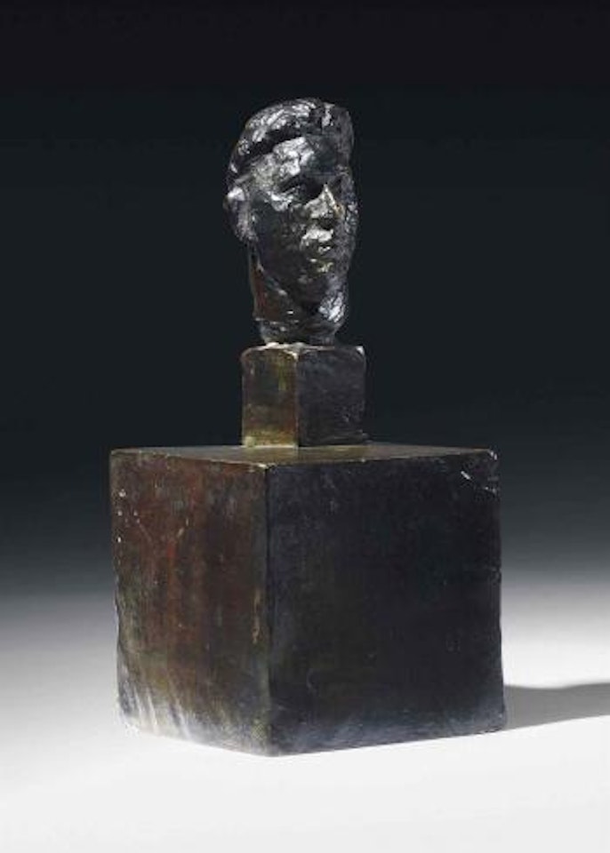 Tête de Rol-Tanguy sur double socle by Alberto Giacometti