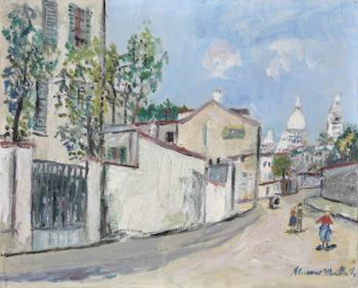 Rue De l’Abreuvoir à Montmartre by Maurice Utrillo