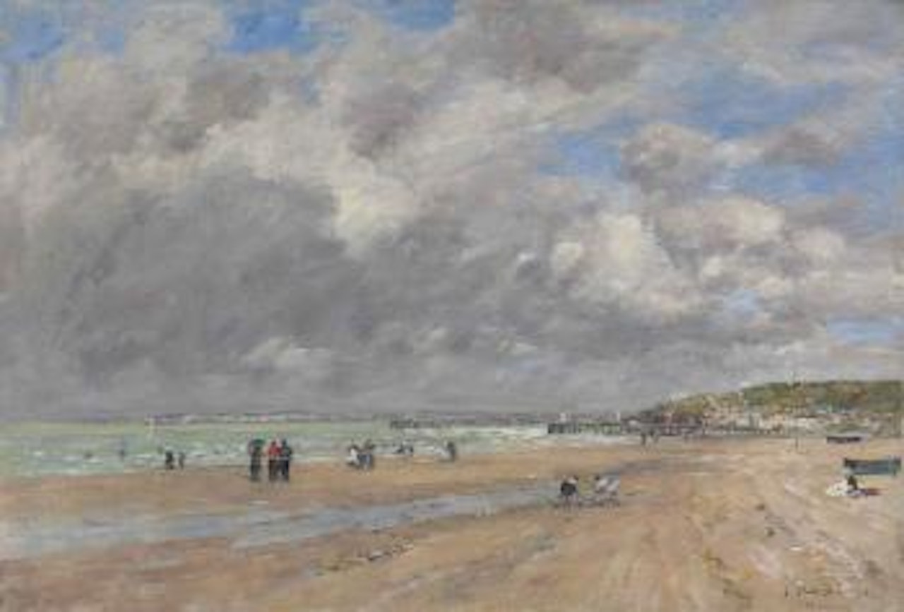Deauville La Plage by Eugène Boudin