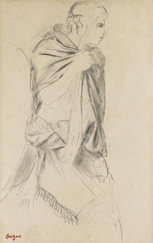 LE PÂTRE (ÉTUDE POUR LA FILLE DE JEPHTÉ) by Edgar Degas