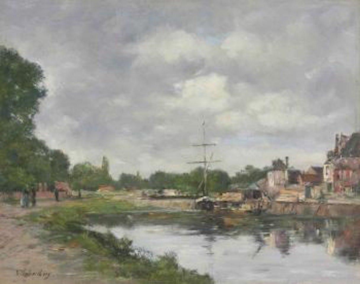 Un Canal à Abbeville by Eugène Boudin