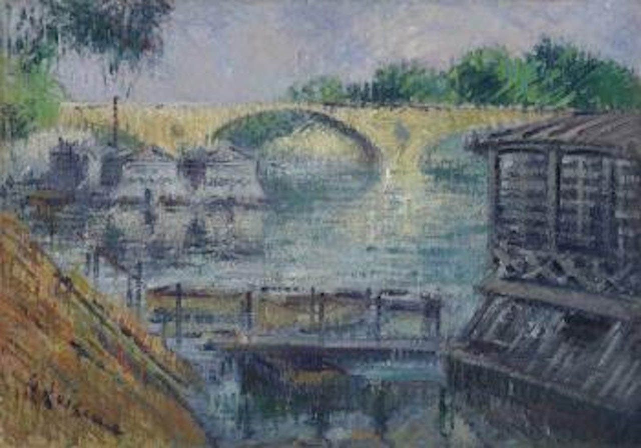 Le Bateau-Lavoir sur la Seine by Gustave Loiseau