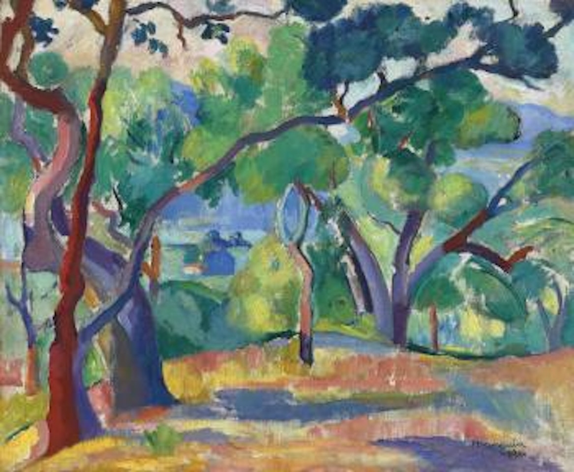 Paysage de Saint-tropez by Henri Manguin