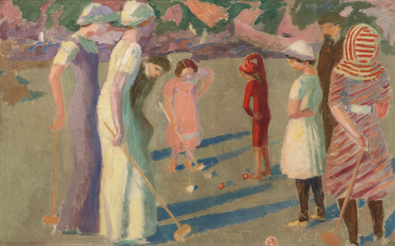 JEU DE CROQUET À TRESTRIGNEL by Maurice Denis