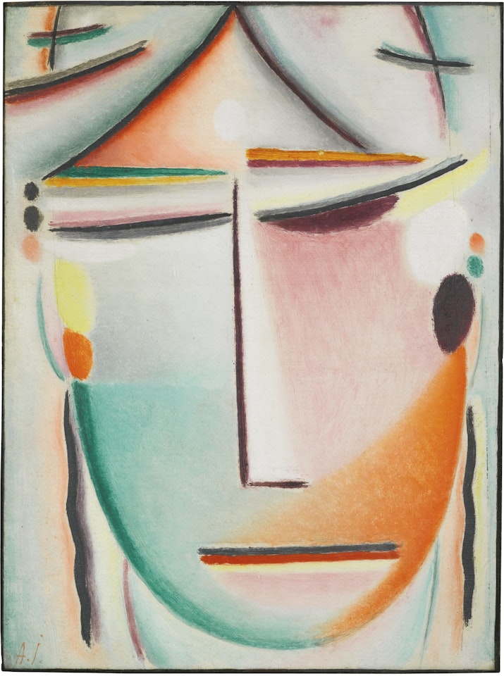 HEILANDSGESICHT: SCHÖNHEIT (ROTE) (SAVIOUR'S FACE: BEAUTY (RED)) by Alexej von Jawlensky
