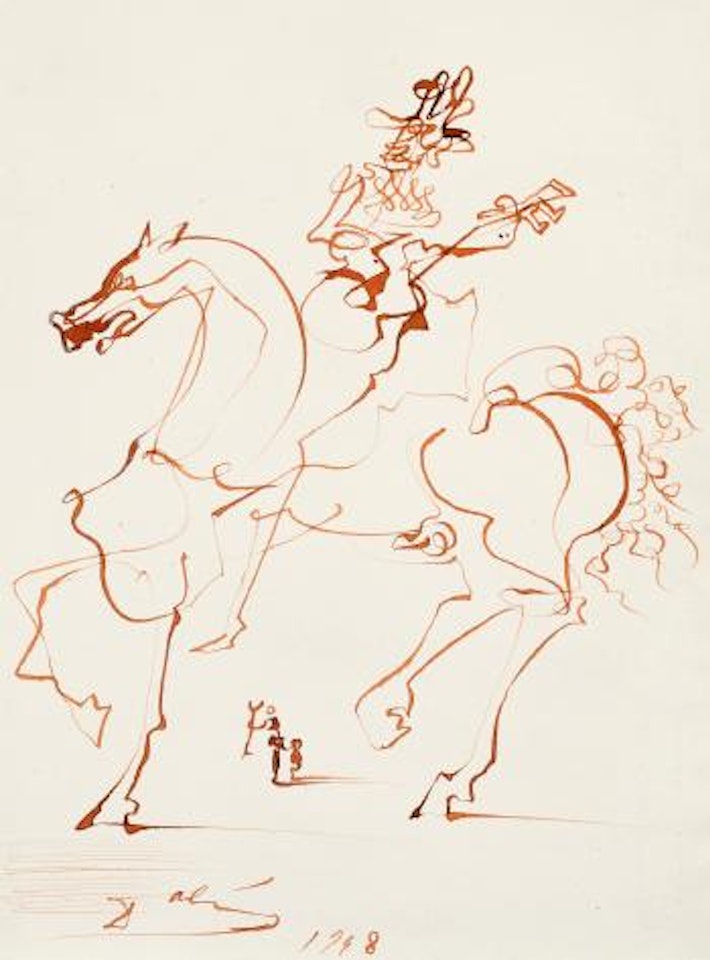 Cavalier À La Guitare by Salvador Dali