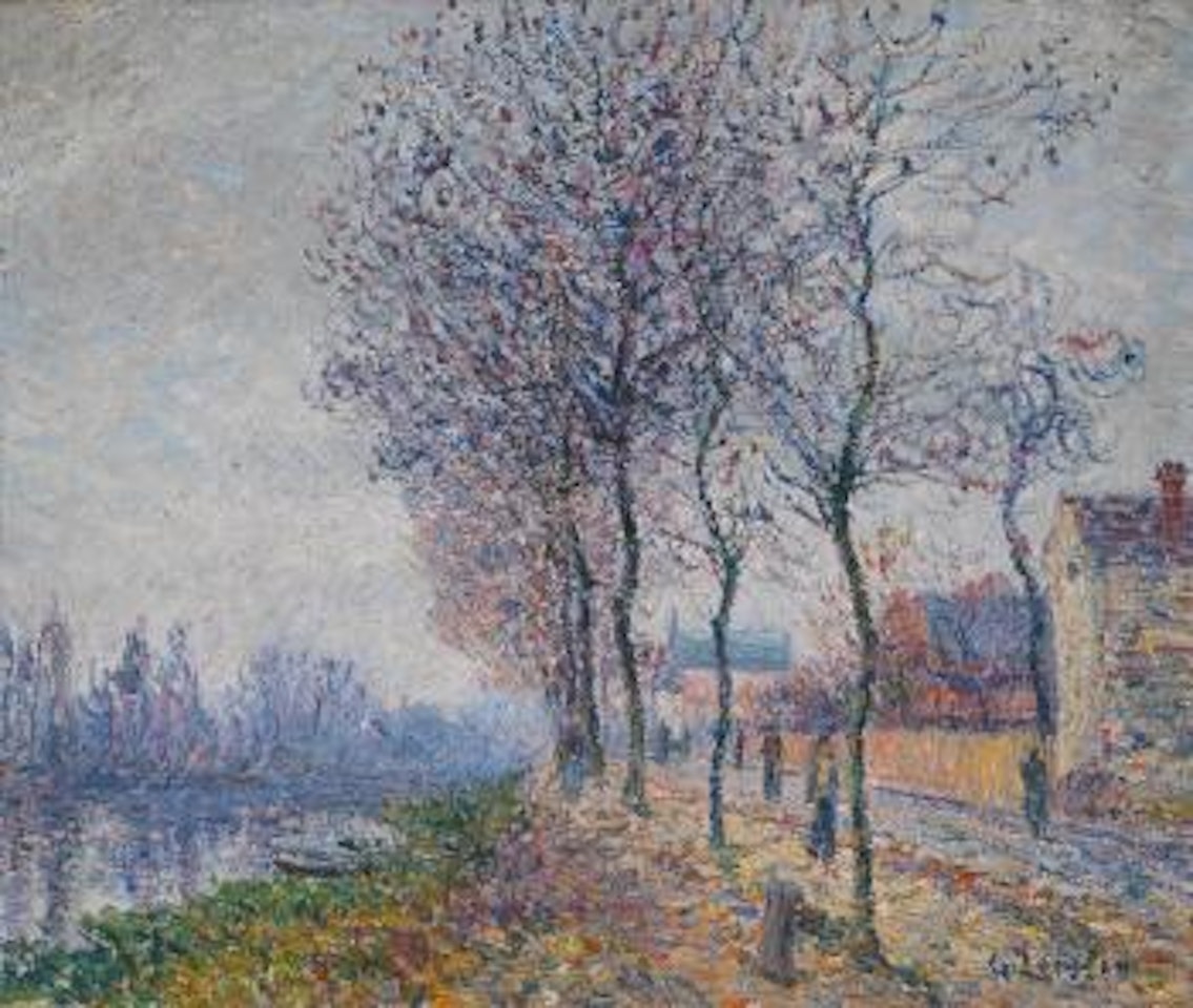L’oise À Pontoise, Quai Du Pothuis by Gustave Loiseau