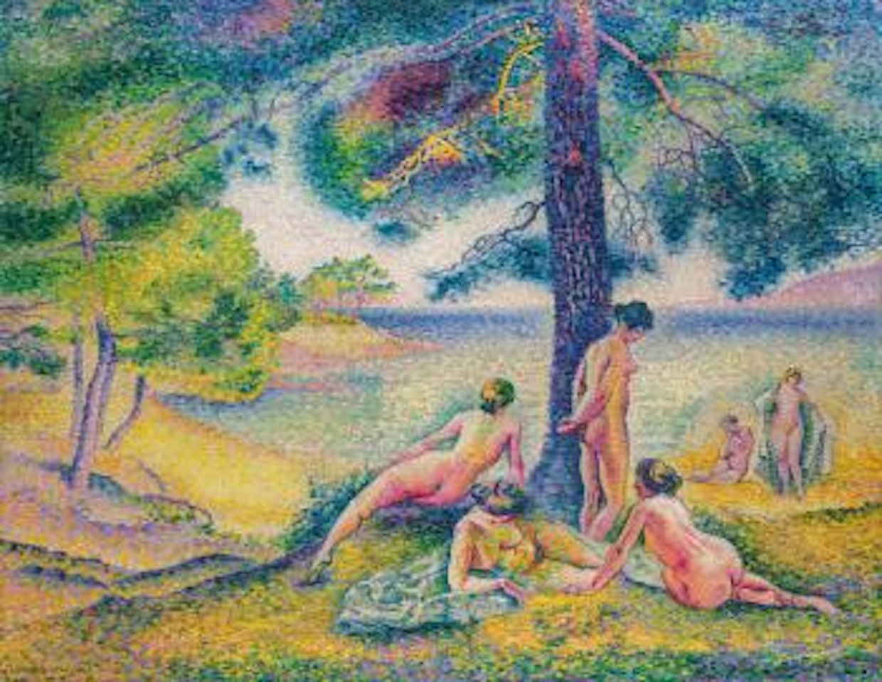 La Plage Ombragée by Henri Edmond Cross