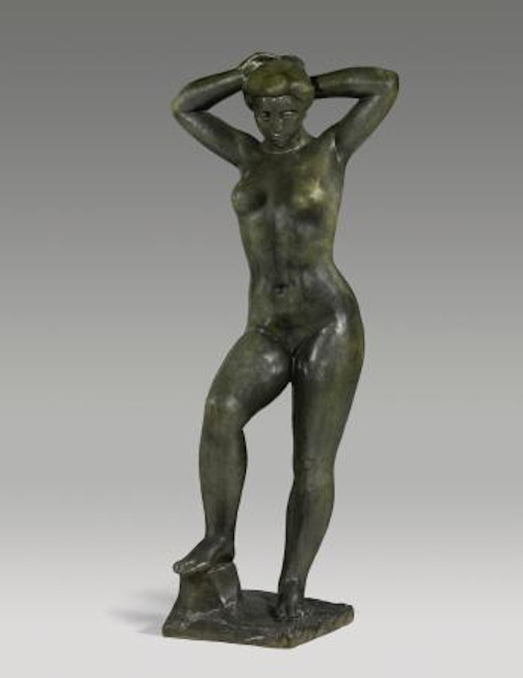 Nu Debout Se Coiffant (Baigneuse Aux Bras Levés) by Aristide Maillol
