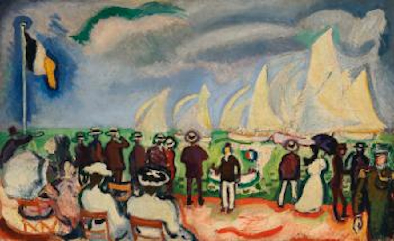 Les Regattes À Trouville by Raoul Dufy