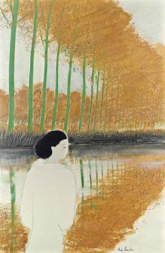 Les Peupliers Dorés (Vision D'automne) by André Brasilier