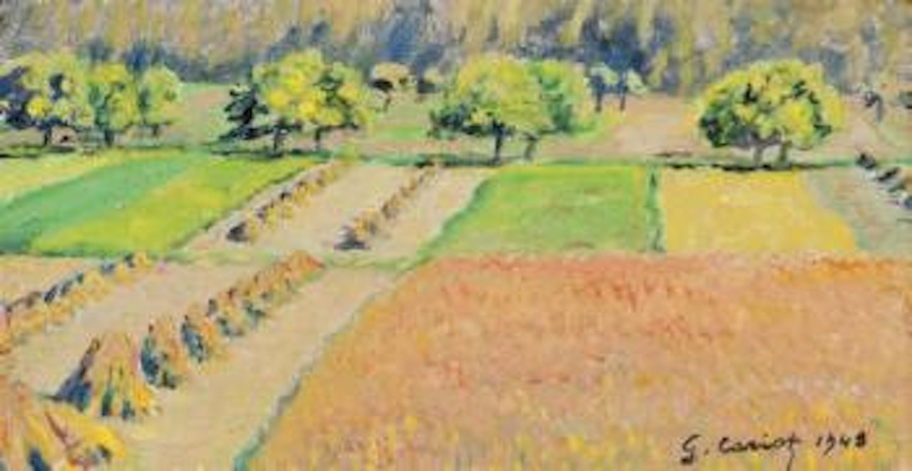 Les Champs De Blé by Gustave Cariot