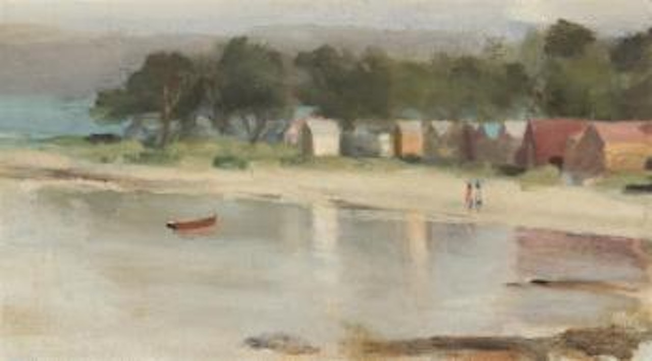 Ti-tree at evening (Beaumaris) by Clarice Beckett