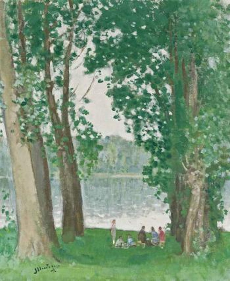 Pique-nique Au Bord Du Loing by Pierre Eugène Montezin