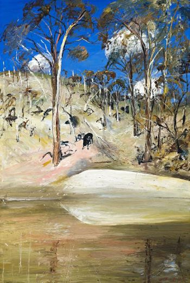 Waterhole and ram by Arthur Merric Bloomfield Boyd