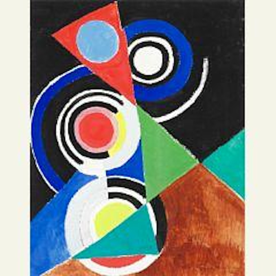 Composition pour jazz, 2e série, No.  F.  344, Paris by Sonia Delaunay