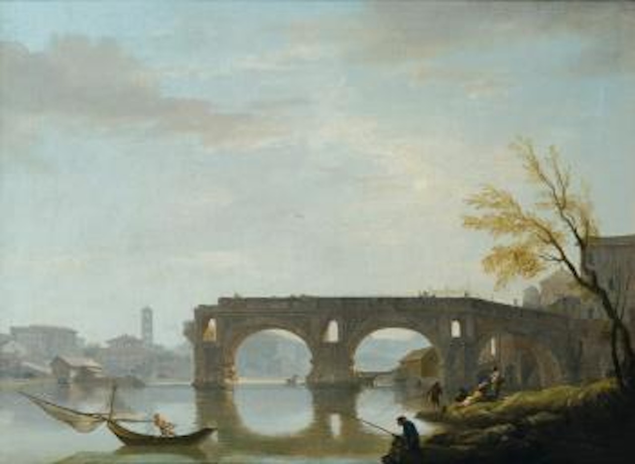 View of the Ponte Rotto, Rome by Claude Joseph Vernet