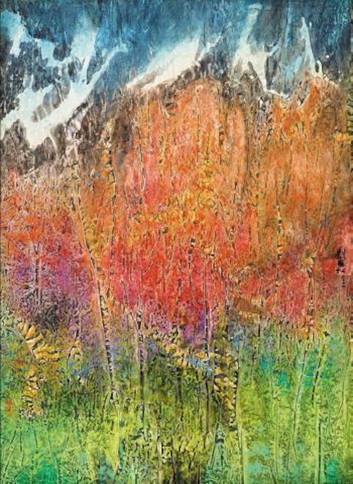 Autumn woods by Liu Kuo-Sung (Liu Guosong)