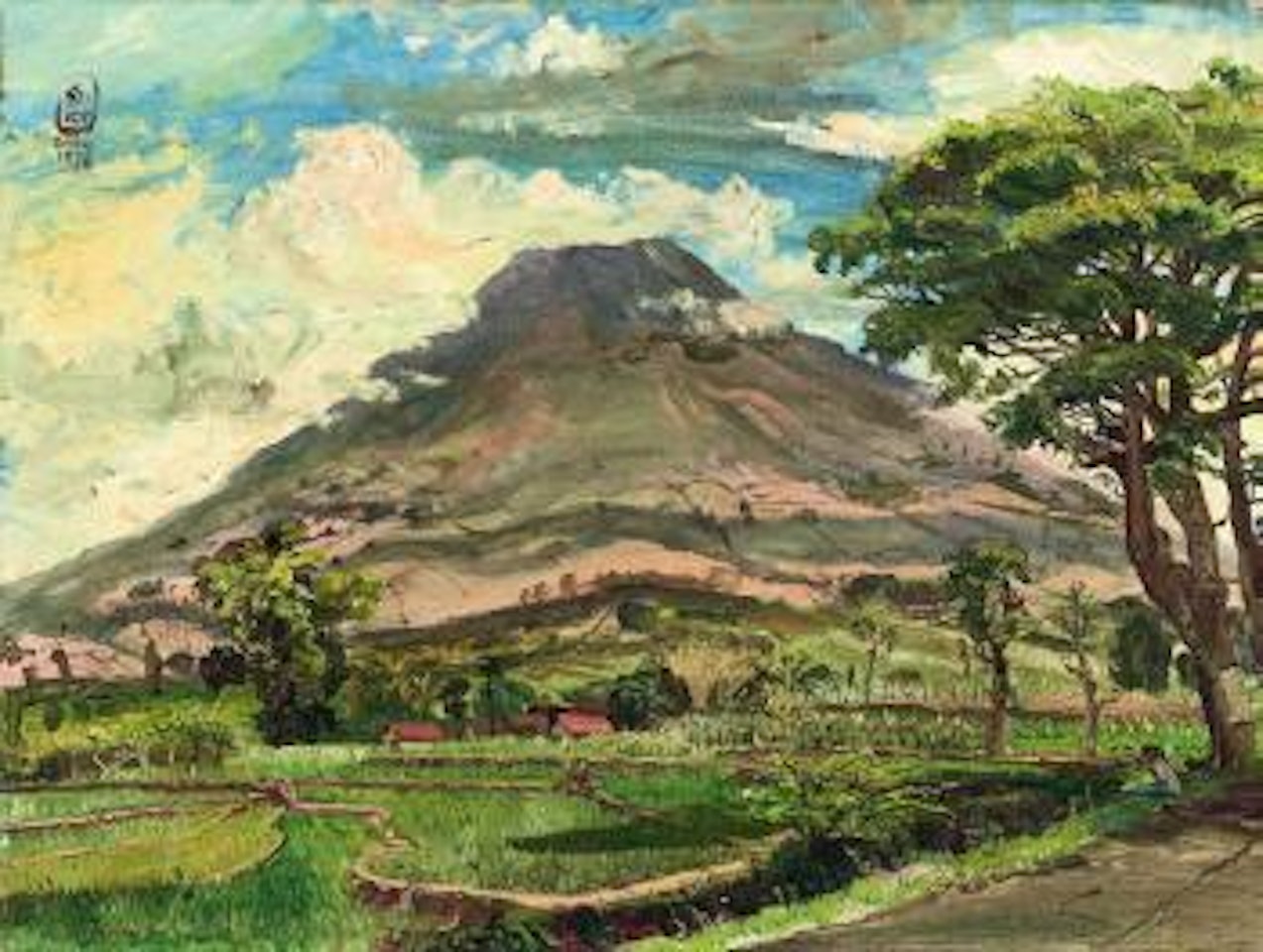 Pemandangan (Landscape) by Sindutomo Sudjojono