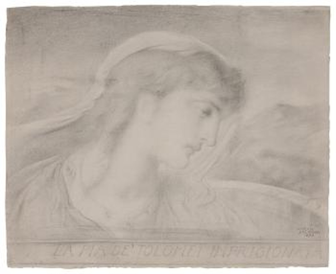 La pia de' tolomei imprigionata by Simeon Solomon