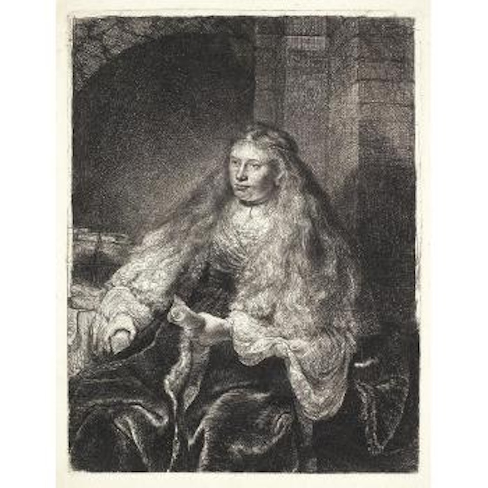The Great Jewish Bride (Bartsch 340; New Hollstein 154) by Attributed to Rembrandt Harmensz van Rijn