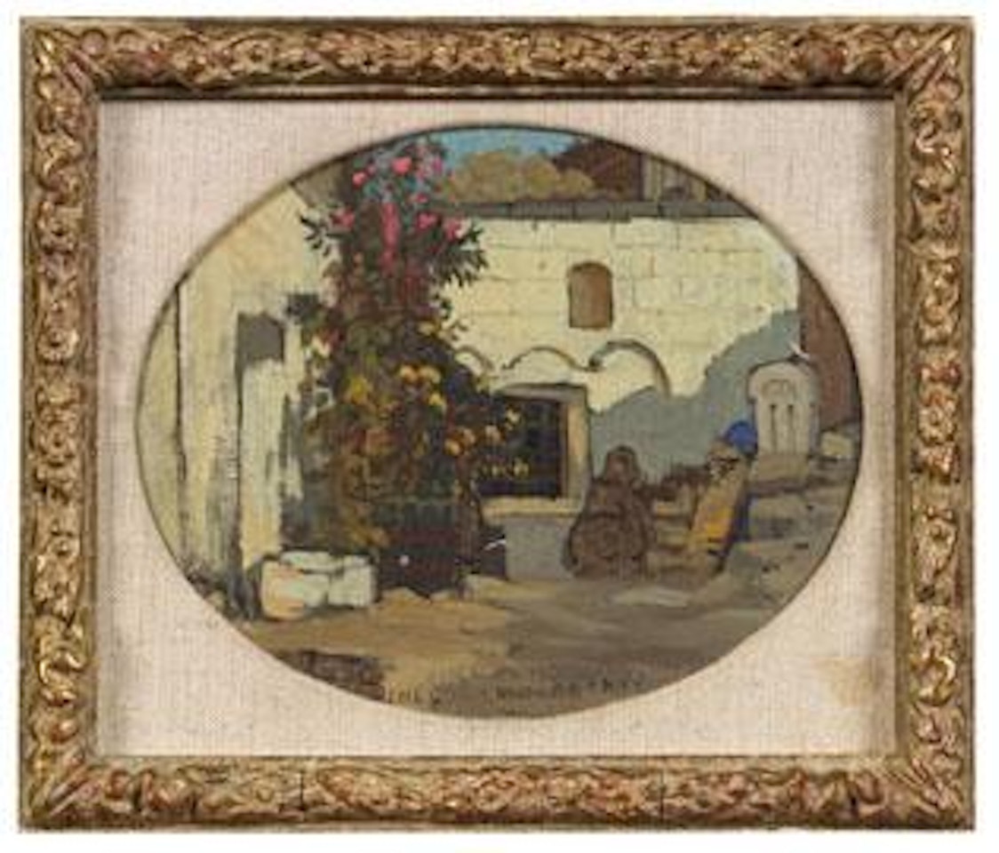 Alter Klosterhof in Taormina by Theodor von Hörmann