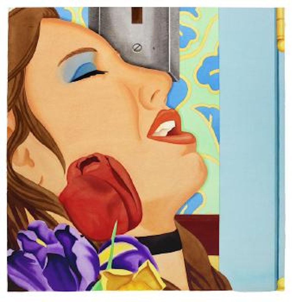 Barbara in the Bedroom (Black Choker) by Tom Wesselmann