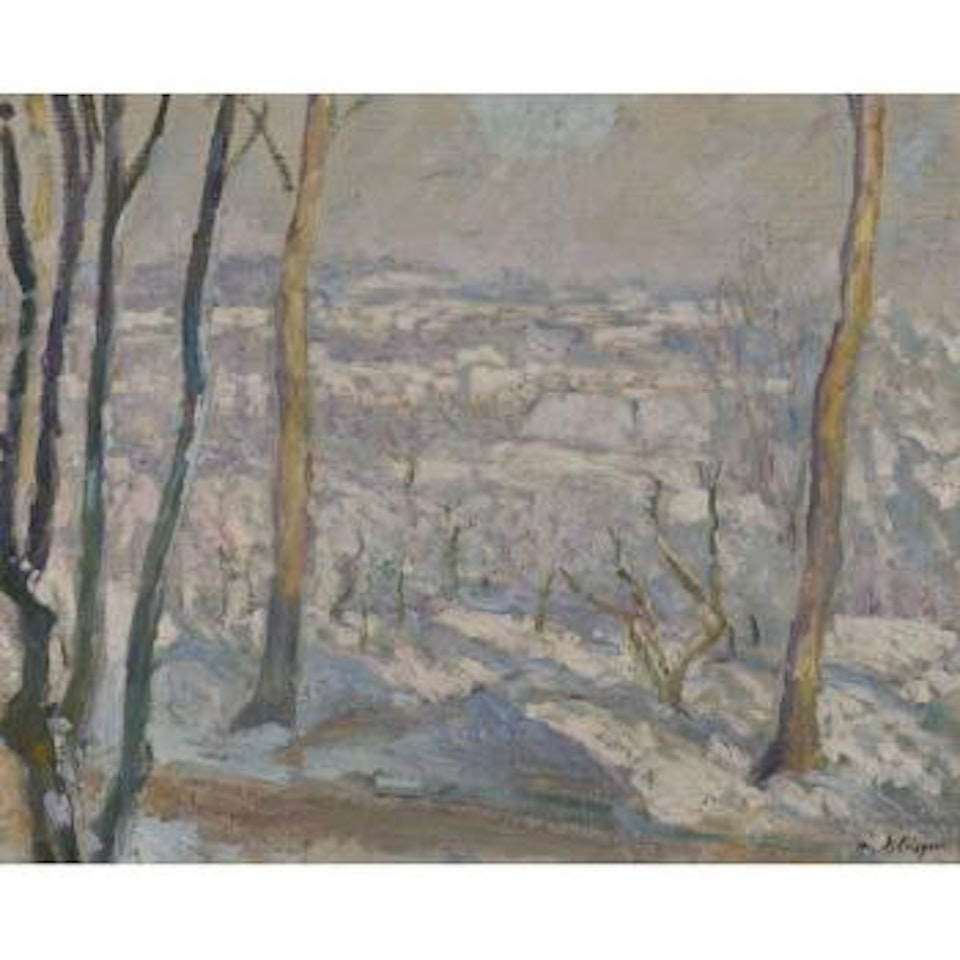 Montévrain sous la neige by Henri Lebasque