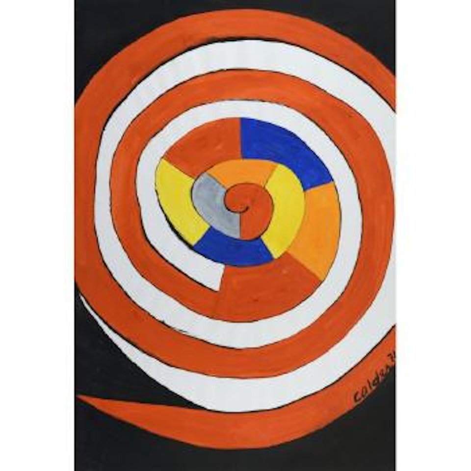 Grande spirale en couleur by Alexander Calder