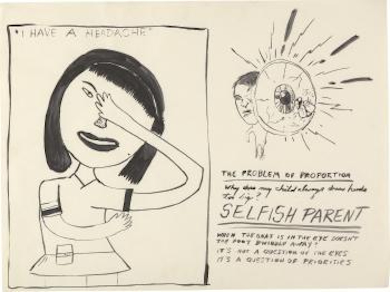 Untitled from the Sublime (Study for Dear Doctor) by Mike Kelley