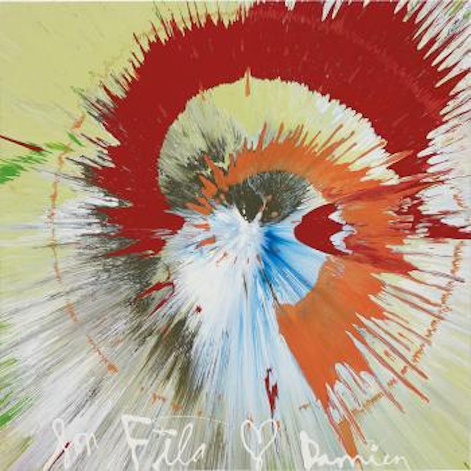 Beautiful Tomato Fight on A Summer's Day Painting by Damien Hirst
