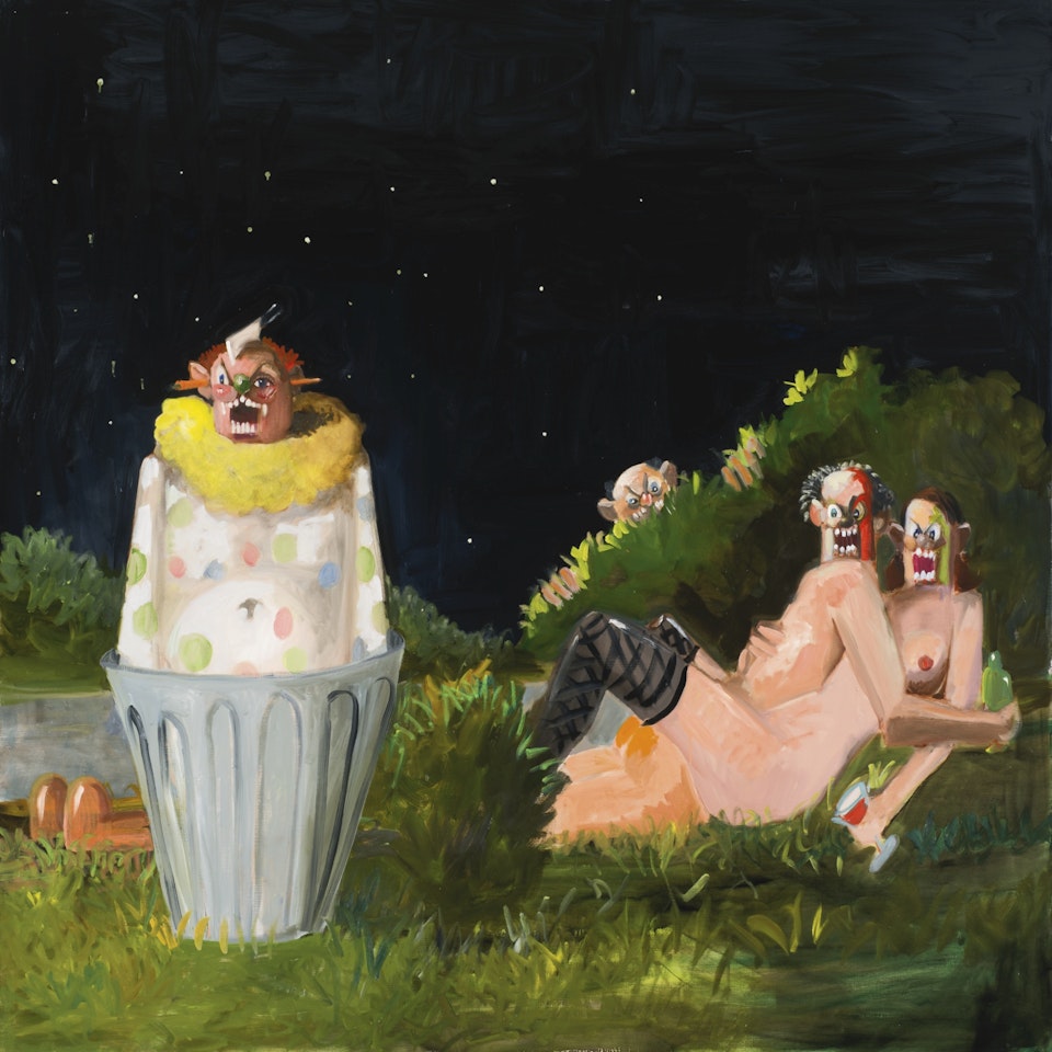 PIERROT LUNAIRE (COMIC STRIP PAINTING) by George Condo